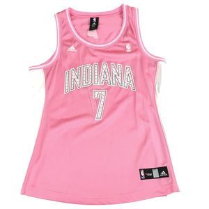 Adidas Pink Indiana Pacers O’Neal 7 Glitter Jersey Tank Top Size L